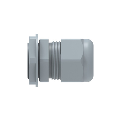 1SNG Series Grey PA 6 Cable Gland, M25 Thread, 11mm Min, 17mm Max, IP66, IP68