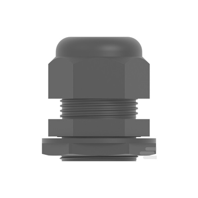 1SNG Series Black PA 6 Cable Gland, M32 Thread, 15mm Min, 21mm Max, IP66, IP68