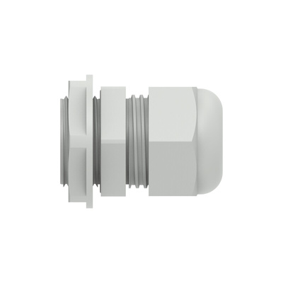 1SNG Series Light Grey PA 6 Cable Gland, PG16 Thread, 10mm Min, 14mm Max, IP66, IP68