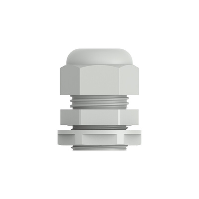 1SNG Series Light Grey PA 6 Cable Gland, PG16 Thread, 10mm Min, 14mm Max, IP66, IP68