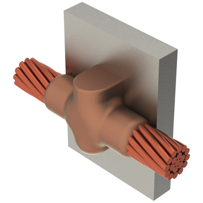 nVent ERICO Graphite Cable Joint Connector Block, Straight Joint Type , 25mm²