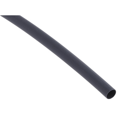RS PRO Heat Shrink Tubing, Black 4.8mm Sleeve Dia. x 300mm Length 2:1 Ratio