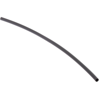 RS PRO Heat Shrink Tubing, Black 6.4mm Sleeve Dia. x 300mm Length 2:1 Ratio