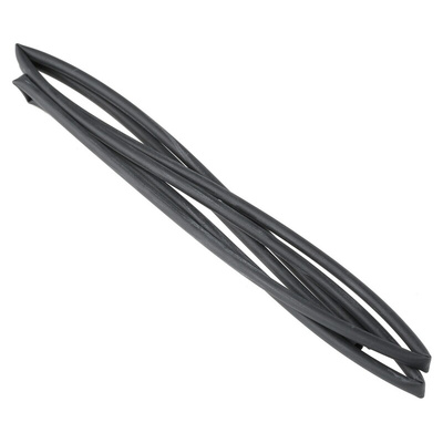 RS PRO Adhesive Lined Heat Shrink Tubing, Black 3mm Sleeve Dia. x 1.2m Length 3:1 Ratio