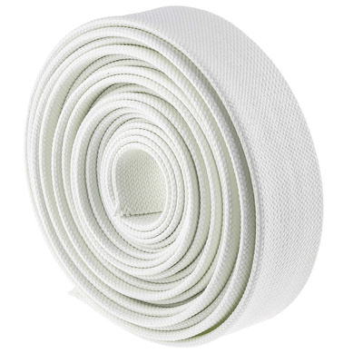 RS PRO Braided Fibreglass Natural Cable Sleeve, 25mm Diameter, 5m Length