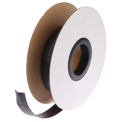 RS PRO Heat Shrink Tubing, Black 12mm Sleeve Dia. x 4m Length 3:1 Ratio