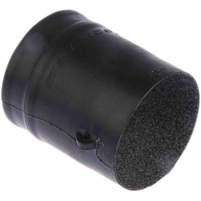 TE Connectivity Straight Black, Fluid Resistant Elastomer Adhesive Lined, 30mm