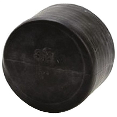 3M End Cap Black, Rubber, 30.1mm