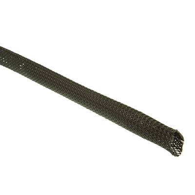 HellermannTyton Expandable Braided PET Black Cable Sleeve, 20mm Diameter, 30m Length