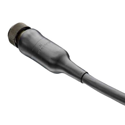 TE Connectivity Straight Black, Polyolefin, 24mm