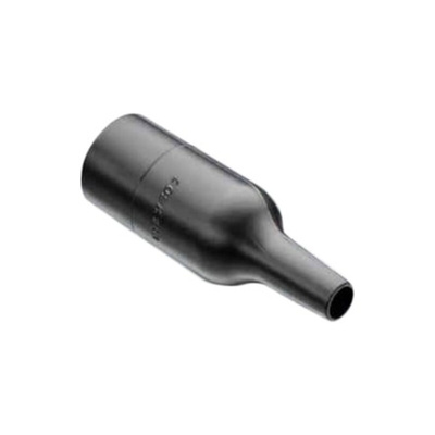 TE Connectivity Straight Black, Polyolefin, 24mm