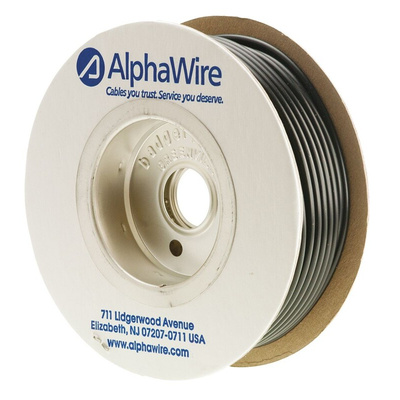 Alpha Wire PVC Black Cable Sleeve, 3.28mm Diameter, 30m Length