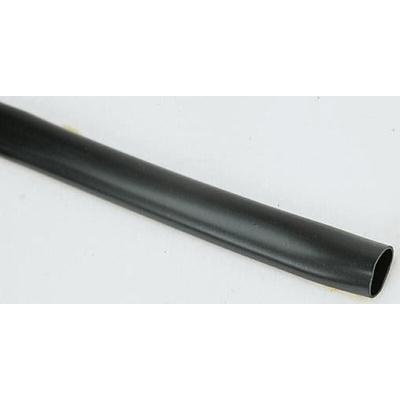 Alpha Wire PVC Black Cable Sleeve, 1.63mm Diameter, 30m Length