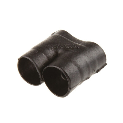 TE Connectivity T Joint Black, Fluid Resistant Elastomer, 6.6mm