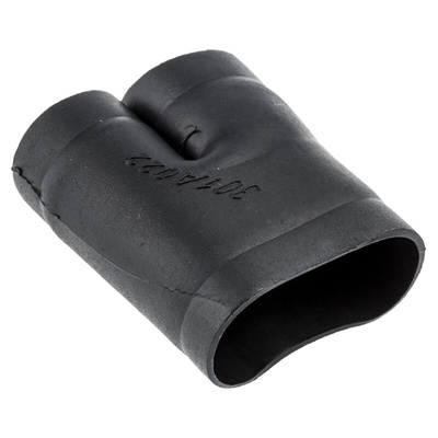 TE Connectivity T Joint Black, Fluid Resistant Elastomer, 13.2mm