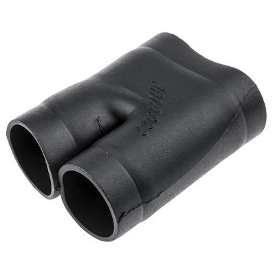 TE Connectivity T Joint Black, Fluid Resistant Elastomer, 13.2mm