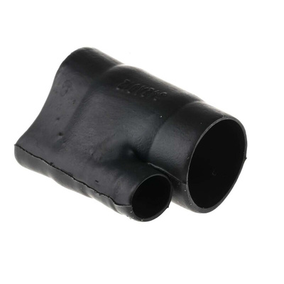 TE Connectivity 45° Side Breakout Black, Fluid Resistant Elastomer, 13.2mm
