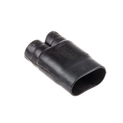 TE Connectivity Y Joint Black, Fluid Resistant Elastomer, 13.2mm