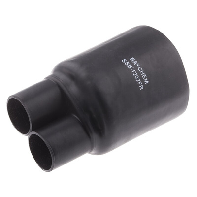 TE Connectivity Multi-Legged Black, Modified Polyolefin Adhesive Lined, 40.64mm