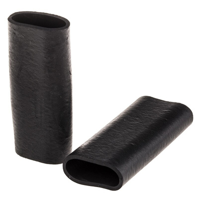 SES Sterling Expandable Chloroprene Black Cable Sleeve, 17mm Diameter, 50mm Length, Helavia Series