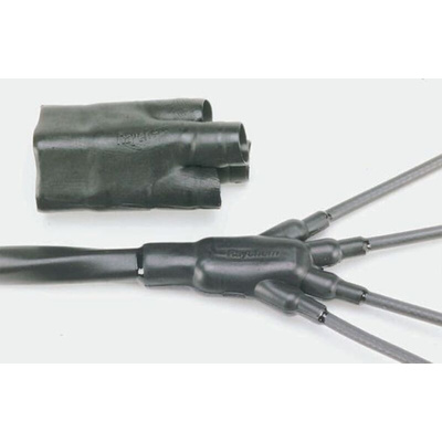 TE Connectivity Branching Black, Fluid Resistant Elastomer, 26.9mm