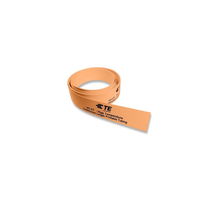 TE Connectivity Cross Linked Polyolefin Orange Cable Sleeve, 50m Length, HT-CT Series