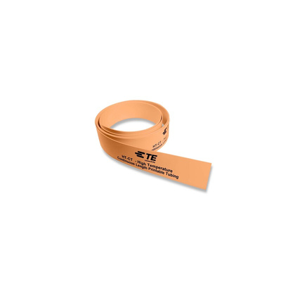 TE Connectivity Cross Linked Polyolefin Orange Cable Sleeve, 50m Length, HT-CT Series