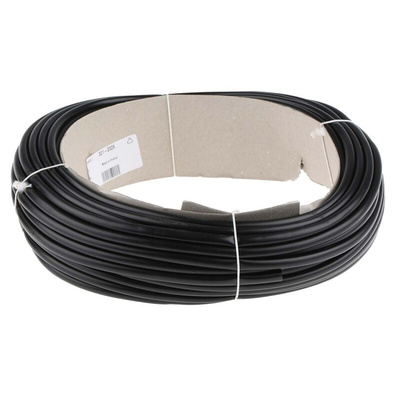 SES Sterling PVC Black Cable Sleeve, 5mm Diameter, 25m Length, Plio-Super Series