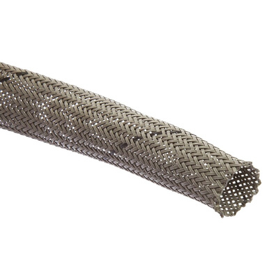 HellermannTyton Expandable Braided PET Grey Cable Sleeve, 11mm Diameter, 10m Length