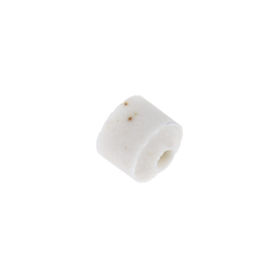 White Ceramic Bead 1mm Bore Size +1200°C