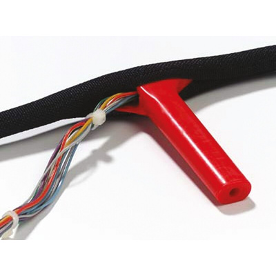 Thomas & Betts Braided Polyester Black Cable Sleeve, 13mm Diameter, 50m Length, Bind-It Series