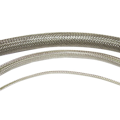 HellermannTyton Braided PVC, Tinned Copper Cable Sleeve, 12.5mm Diameter, 10m Length, HEGTB5 Series