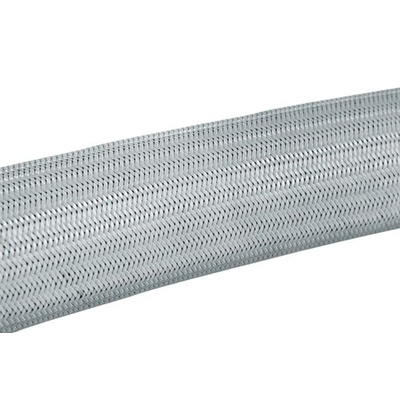 HellermannTyton Expandable Braided Polyester Grey Cable Sleeve, 12mm Diameter, HEGPX Series