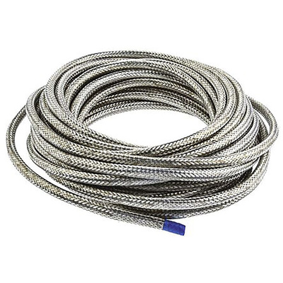 TE Connectivity Expandable Braided Nickel Plated Copper Alloy Cable Sleeve, 10mm Diameter, 10m Length, RayBraid Series
