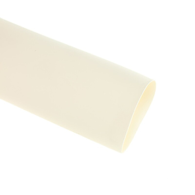 RS PRO Heat Shrink Tubing, White 25.4mm Sleeve Dia. x 1.2m Length 2:1 Ratio