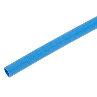 RS PRO Heat Shrink Tubing, Blue 2.4mm Sleeve Dia. x 1.2m Length 2:1 Ratio
