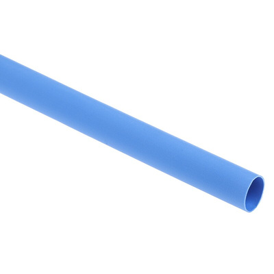 RS PRO Heat Shrink Tubing, Blue 6.4mm Sleeve Dia. x 1.2m Length 2:1 Ratio