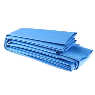 RS PRO Heat Shrink Tubing, Blue 50.8mm Sleeve Dia. x 1.2m Length 2:1 Ratio