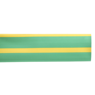 RS PRO Heat Shrink Tubing, Green 25.4mm Sleeve Dia. x 1.2m Length 2:1 Ratio