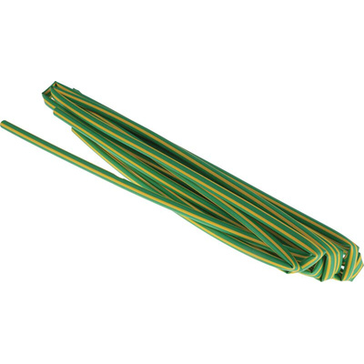 RS PRO Heat Shrink Tubing, Green 6.4mm Sleeve Dia. x 1.2m Length 2:1 Ratio