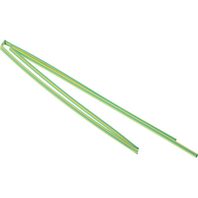 RS PRO Heat Shrink Tubing, Green, Yellow 4.8mm Sleeve Dia. x 1.2m Length 2:1 Ratio