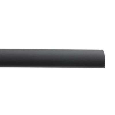 RS PRO Heat Shrink Tubing, Black 9.5mm Sleeve Dia. x 1.2m Length 2:1 Ratio