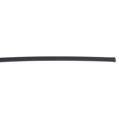 RS PRO Heat Shrink Tubing, Black 1.6mm Sleeve Dia. x 1.2m Length 2:1 Ratio