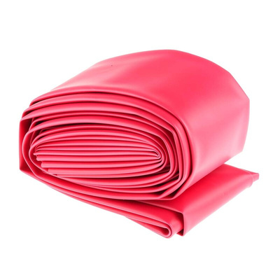 RS PRO Heat Shrink Tubing, Red 50.8mm Sleeve Dia. x 1.2m Length 2:1 Ratio