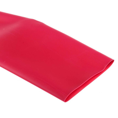 RS PRO Heat Shrink Tubing, Red 50.8mm Sleeve Dia. x 1.2m Length 2:1 Ratio