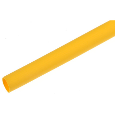 RS PRO Heat Shrink Tubing, Yellow 3.2mm Sleeve Dia. x 1.2m Length 2:1 Ratio