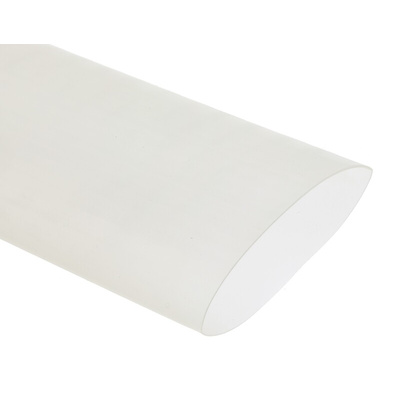RS PRO Halogen Free Heat Shrink Tubing, Clear 50.8mm Sleeve Dia. x 1.2m Length 2:1 Ratio