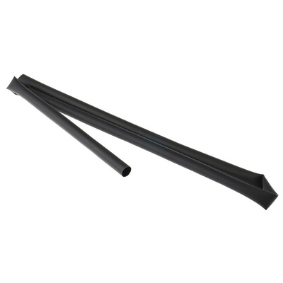 RS PRO Adhesive Lined Halogen Free Heat Shrink Tubing, Black 12.7mm Sleeve Dia. x 1.2m Length 3:1 Ratio