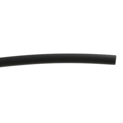 RS PRO Heat Shrink Tubing, Black 1.6mm Sleeve Dia. x 25m Length 2:1 Ratio