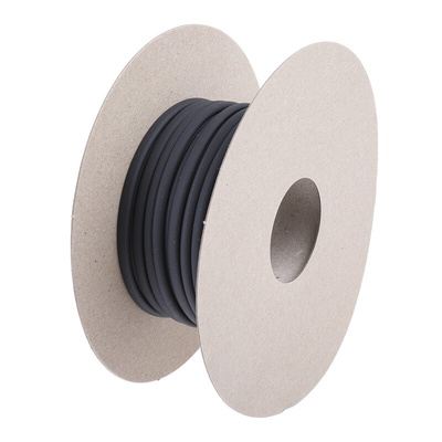 RS PRO Heat Shrink Tubing, Black 3.2mm Sleeve Dia. x 20m Length 2:1 Ratio